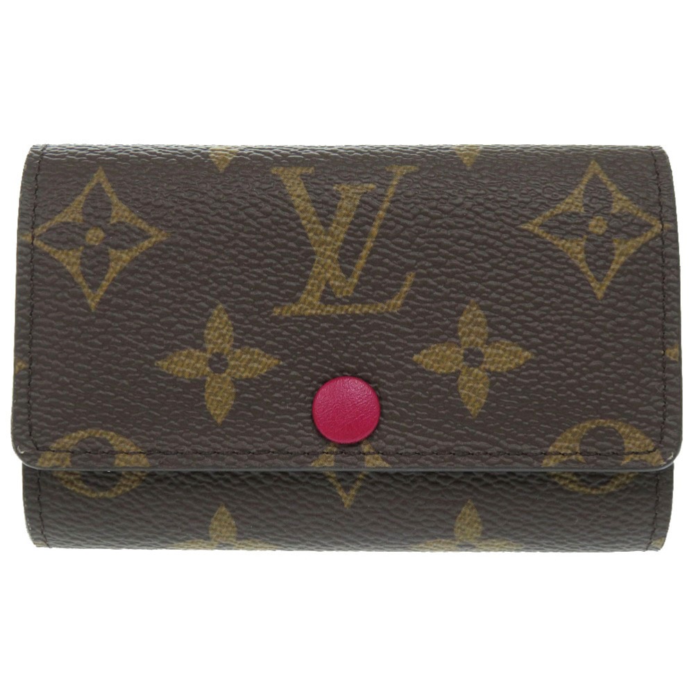 未使用品 ミュルティクレ6 モノグラム M60701 キーケース モノグラムキャンバス/モノグラム フューシャ LV 0090【中古】 レディース