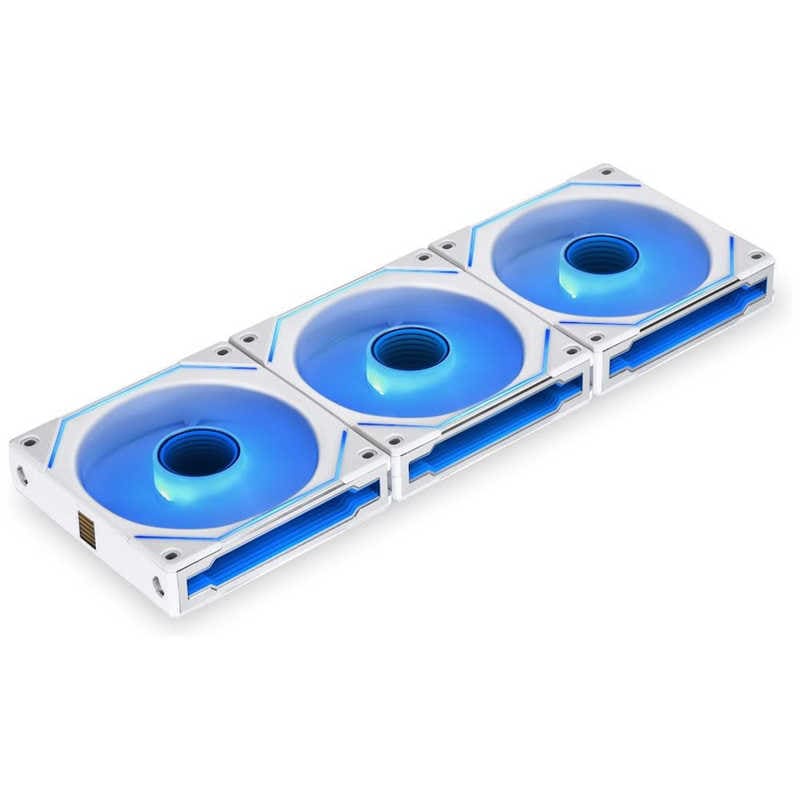 LIANLI　ケースファンx3 ［120mm /2100RPM］ UNI FAN SL-INFINITY 120 WT 3Pack ホワイト　UFSLIN1203W