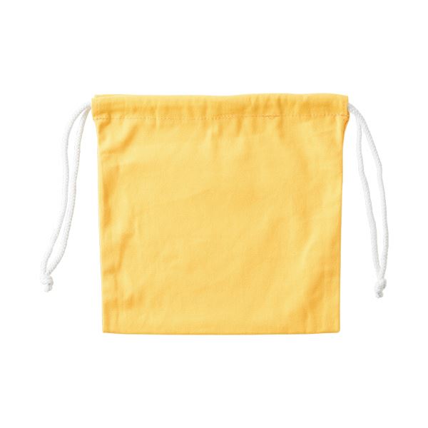 くらしを楽しむアイテム （まとめ）三栄産業 11号 5セット 1パック（5枚） KC2525SET5-04 レモン 帆布硬貨集金用巾着袋 ギフトラッピング用品