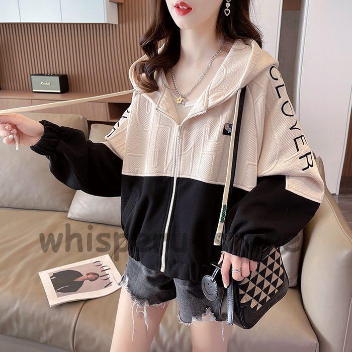 パーカー レディース フード付き トップス ショートアウター 長袖 体型カバー ゆったり 大きいサイズ おしゃれ