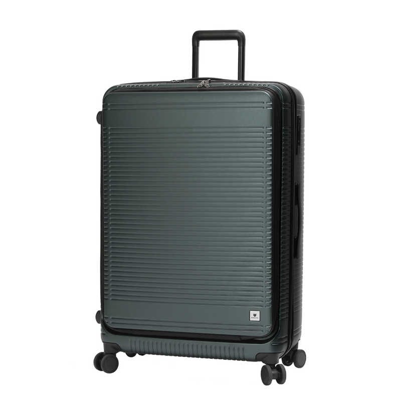 BERMAS　フロントオープン 大容量ジッパー 7～10泊以上にオススメ 108L(拡張時：118L) EURO CITY2 ［TSAロック搭載］ フォレストグリーン　60298