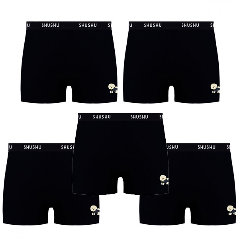 (J2Y) ガールズキッズジュニアドローストリングボクサー下着 5点セットジュニアパンティー下着パンツパンティー