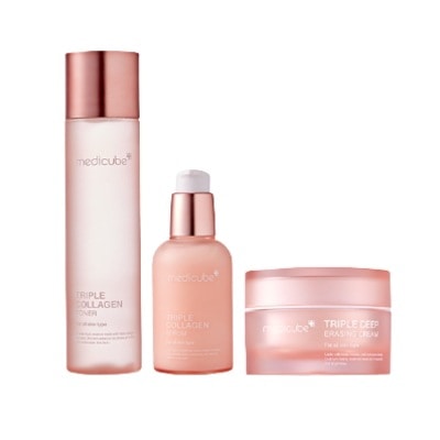 メディキューブコラーゲン基礎3種セットトナー+セラム+クリーム