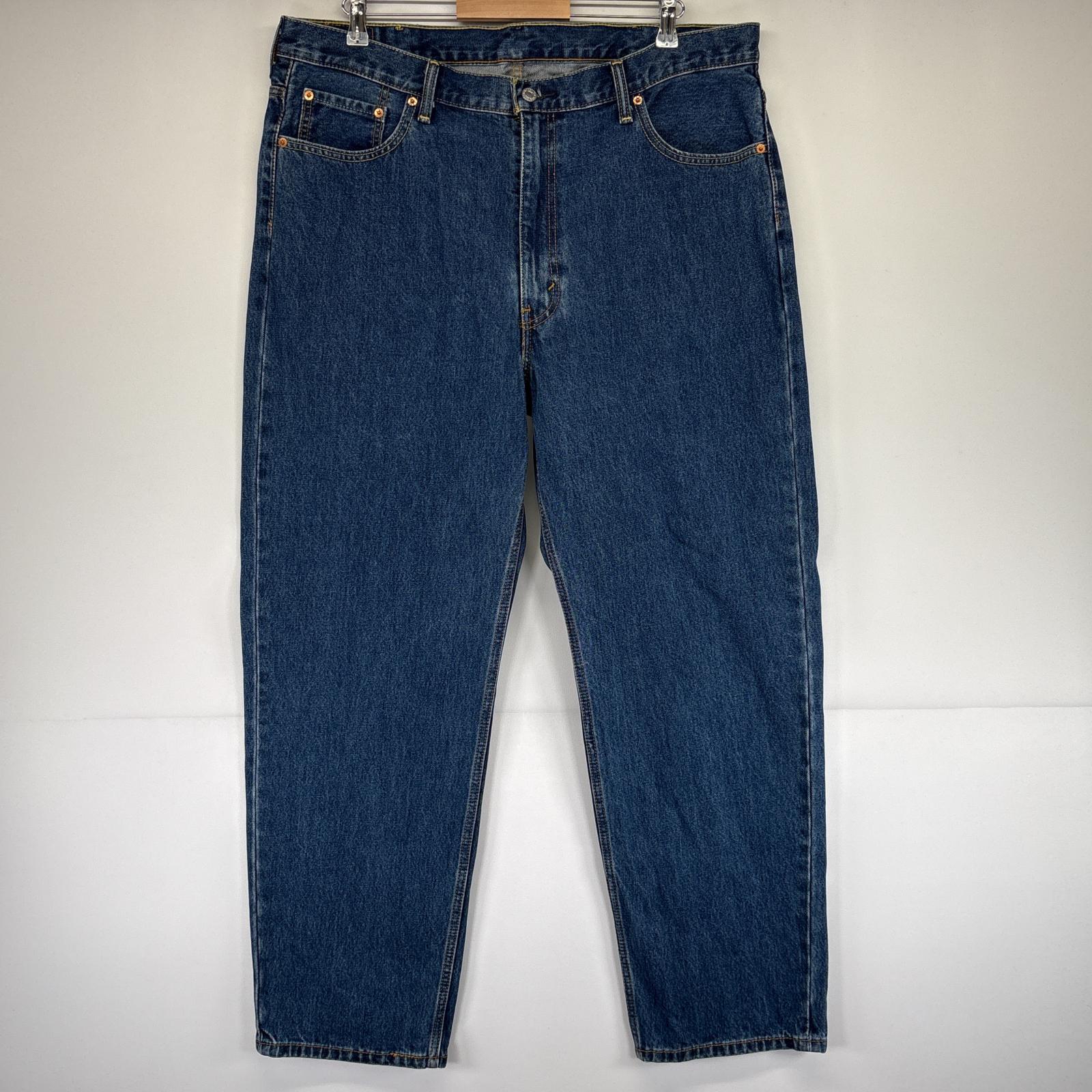 古着 デニムパンツ 550 テーパード 5ポケット ジーンズ ジーパン 大きいサイズ w40 L32 ブルー メンズ