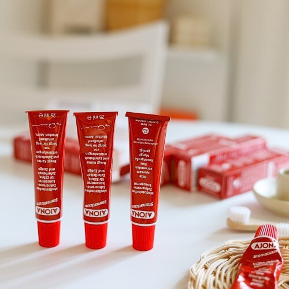 Ajona アジョナ 濃縮歯磨き粉 Stomaticum Toothpaste 25ml 6本セット