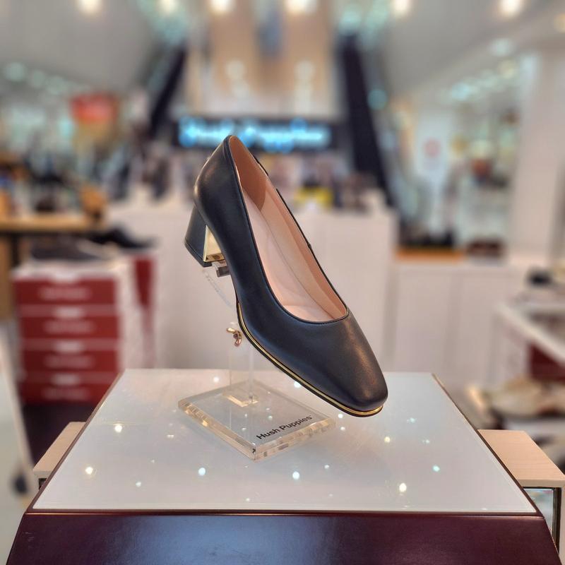 女性の足が楽な5cmチャンキーヒールデイリーパンプスシューズ3f26401-7_CA