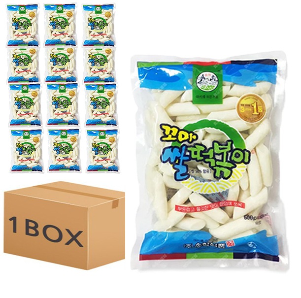 【BOX販売】松鶴 コマ トッポギ 600g×12個　　韓国食品　韓国食材　韓国トッポギ　お餅　松鶴トッポギ