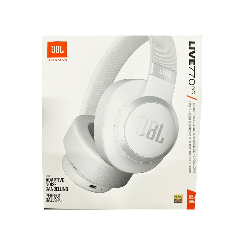 【新品】JBL ジェイビーエル ワイヤレスヘッドホン Live 770NC ホワイト