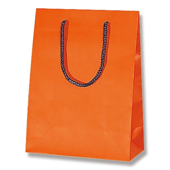 （まとめ買い）シモジマ HEIKO 手提げ紙袋 ブライトバッグ T-3 Dオレンジ（マットPP貼り） 10枚 幅170xマチ85x高230mm 006143160 [x3セット]