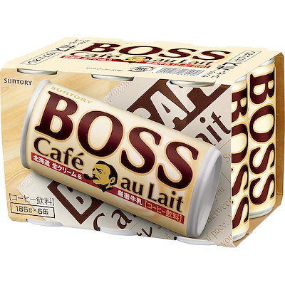 他サイト： 即納：サントリー ボス カフェオレ (185g×6缶)×5個の商品画像