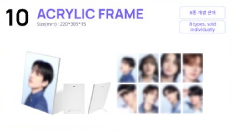 ATEEZ EXHIBITION DESTINYS MEMORIES OFFICIAL MERCH ACRYLIC FRAME