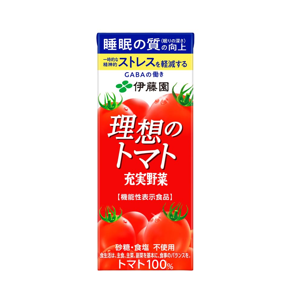 伊藤園 理想のトマト(紙パック) 200ml×72本（24個×3ケース）【3～4営業日以内に出荷】 7,813円