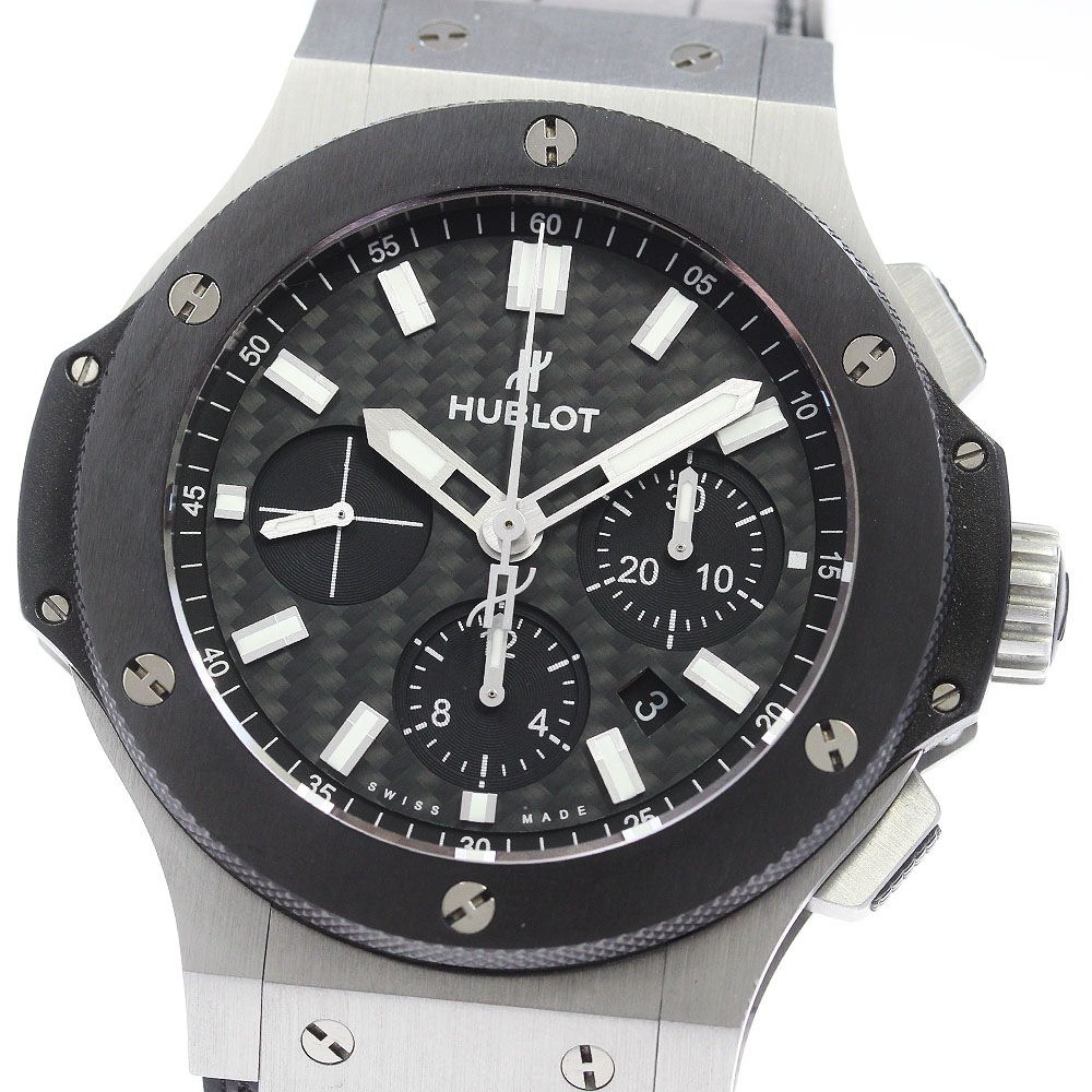 ウブロ HUBLOT 301.SM.1770.GR ビッグバン エボリューション クロノグラフ 自動巻き メンズ 良品 保証書付き_866130【中古】