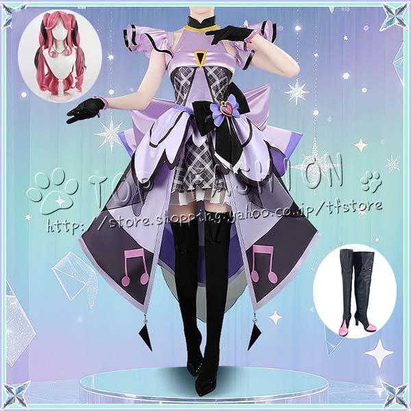 2026人気販売!キミとアイドルプリキュア メロロン Meroron キュアキッス Cure Kiss コスプレ衣装 ウィッグ 靴 cosplay コスチューム ハロウィン クリスマス