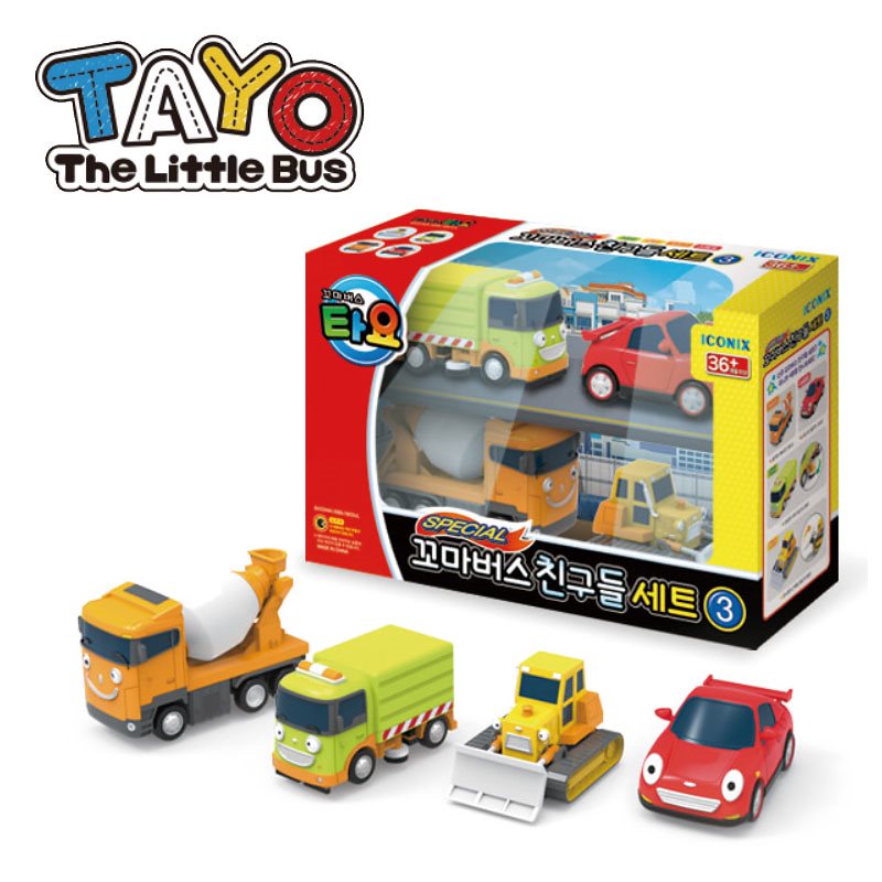 [Tayo] タヨ かわいい Tayo ちびバス友達セット3 タヨ バス ちびっこバスタヨ toy 子供 ギフト 韓国
