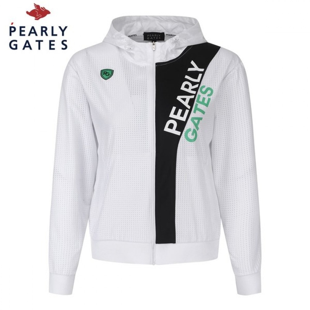 （パリゲイツ）レディースカラーミックスロゴパーカージップアップ