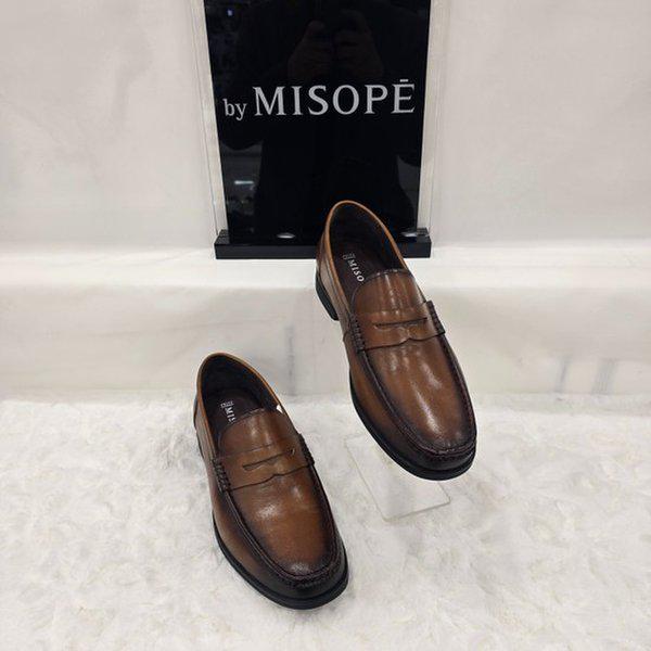 By 男性クラシックペニーローファー 122HT319SS201 MBROWN 2 JJ