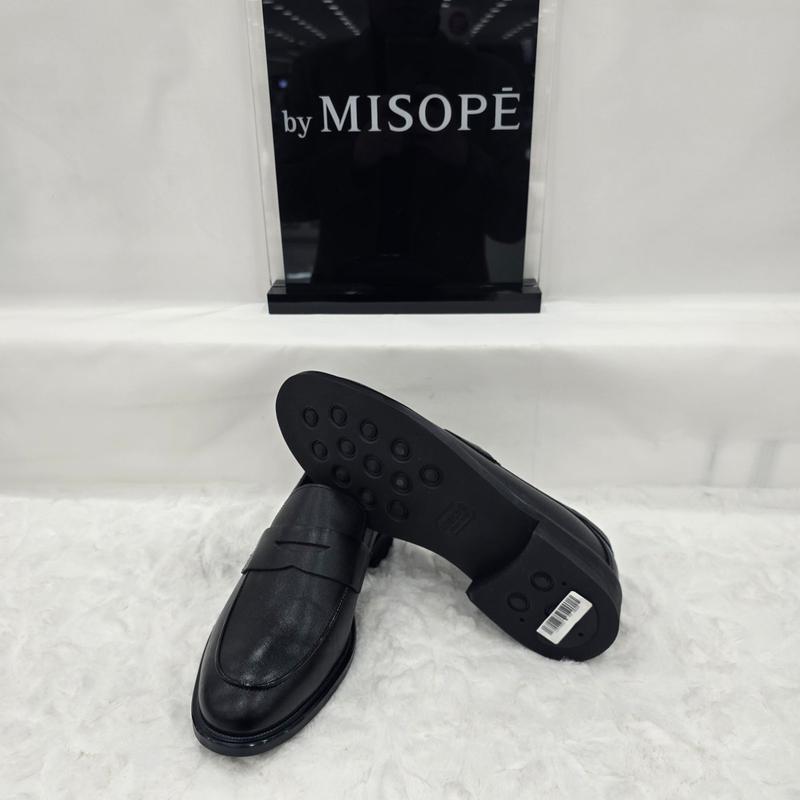 By 男性モダンペニーローファー 122HT239SH003 BLACK 4 JJ