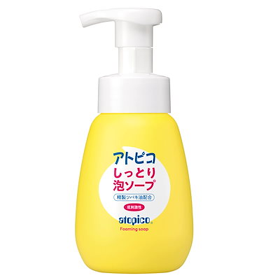 他サイト： 大島椿 アトピコ しっとり泡ソープ 赤ちゃんから大人まで 全身 顔 敏感肌 乾燥肌 低刺激性 精製ツバキ油配合 無香料 無着色 300mLの商品画像