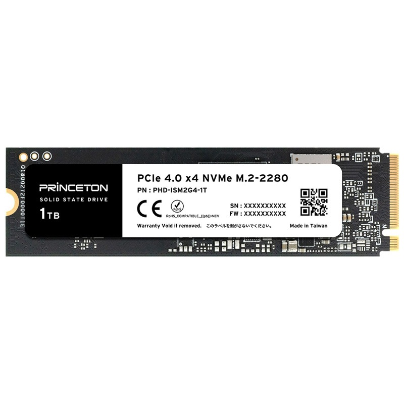 Princeton プリンストン M.2 NVMe 内蔵型SSD PCIe 4.0 PHD-ISM2G4-1T 1TB 高速ストレージ