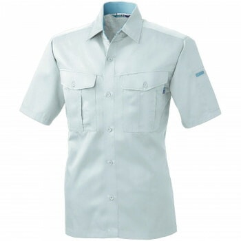 桑和 VA417 半袖シャツ 3Lサイズ シルバーグレー（22） VIVA SOWA