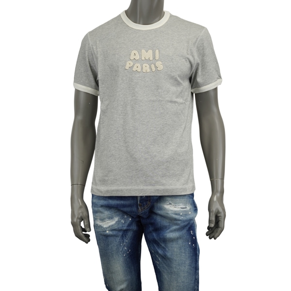 AMI Alexandre Mattiussi アミ アレクサンドロ マテュッシ Ami De Coeur ニットパッチ Tシャツ/UTS371 724 A079