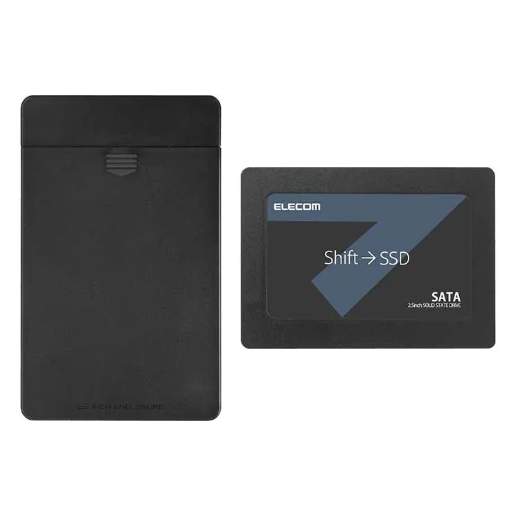 内蔵2.5インチ SSD 240GB 耐衝撃 USB3.1 Gen1 ケーブル付属