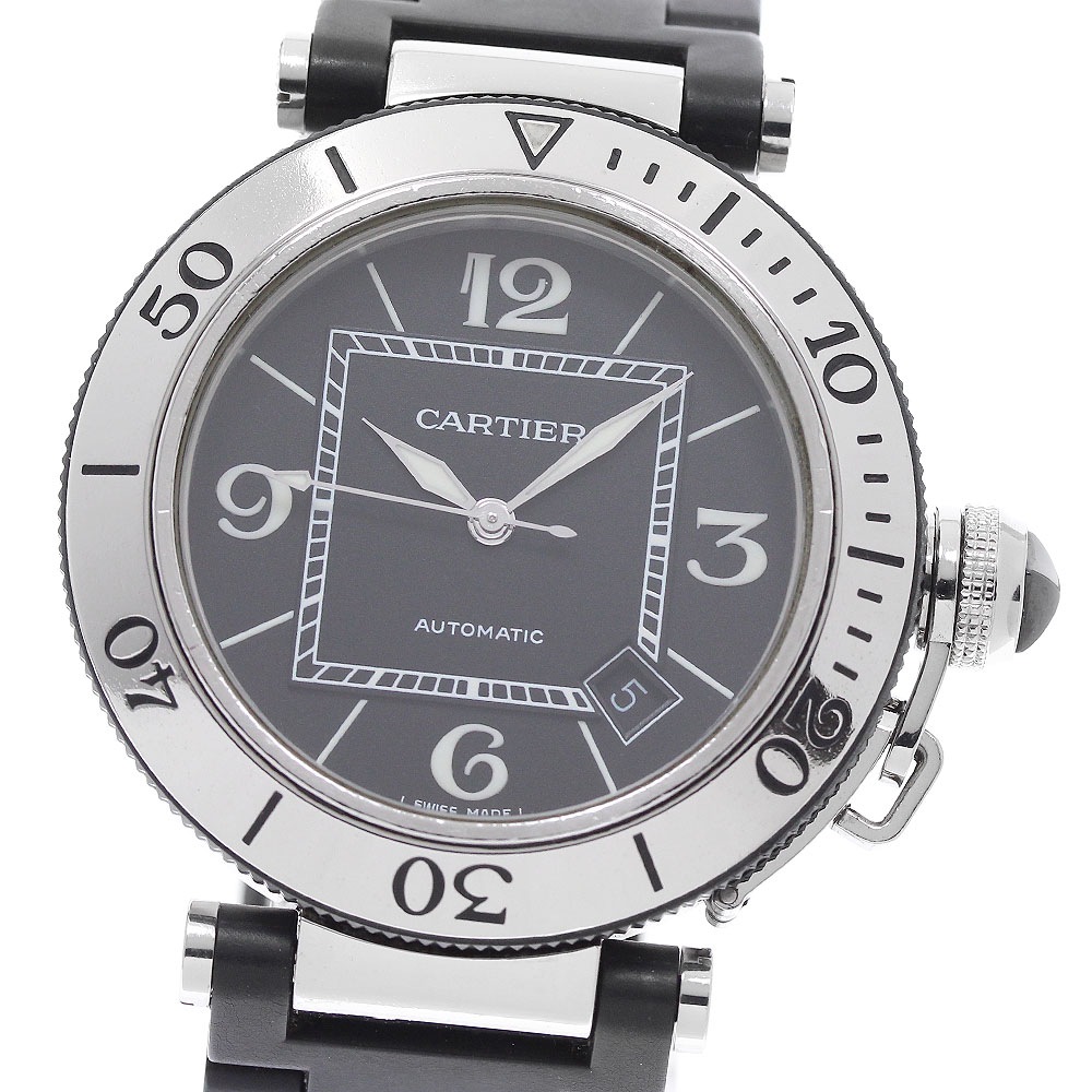 カルティエ CARTIER W31077U2 パシャ シータイマー デイト 自動巻き メンズ _960037【中古】