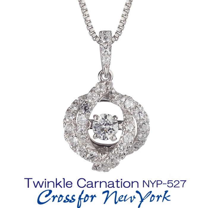 クロスフォーダンシングストーン キュービックジルコニアネックレス クロスフォーニューヨーク/Crossfor New York Twinkle Carnation NYP-527 正規販売店