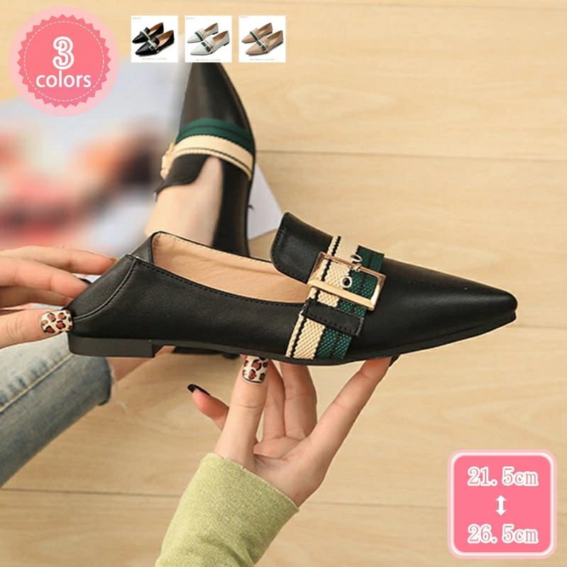 500円OFFクーポン レディース パンプス ぺたんこ ポインテッドトゥ ローヒール 痛くない フラットシューズ 柔らかい 歩きやすい カジュアル 入園式 旅行 オフィス 卒業式 パーティー ママ 低