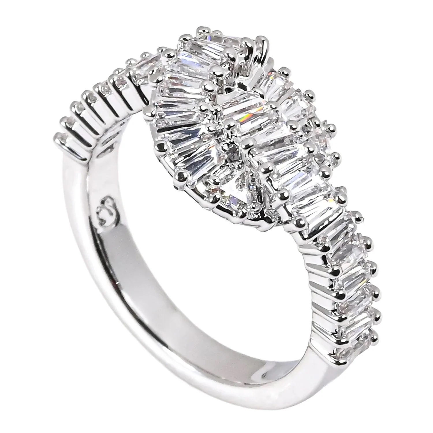 リング 指輪 レディース 9号 マトリックス クリア シルバー 5727118 ジュエリー アクセサリー 女性 彼女 記念日