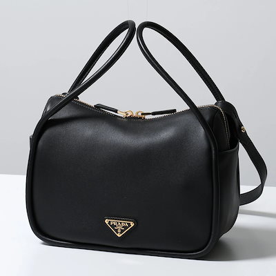 PRADA プラダ ショルダーバッグ DARLING ダーリン 1BA451 OVO 2CYS レディース ソフトグレイン レザー ハンドバッグ トライアングルロゴ 鞄 F0002/NERO