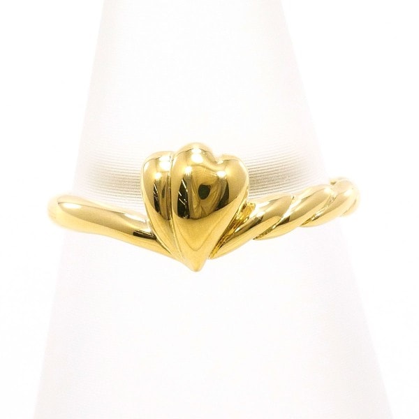 K18 18金 YG イエローゴールド リング 指輪 3.5号 総重量約1.0g ジュエリー 中古