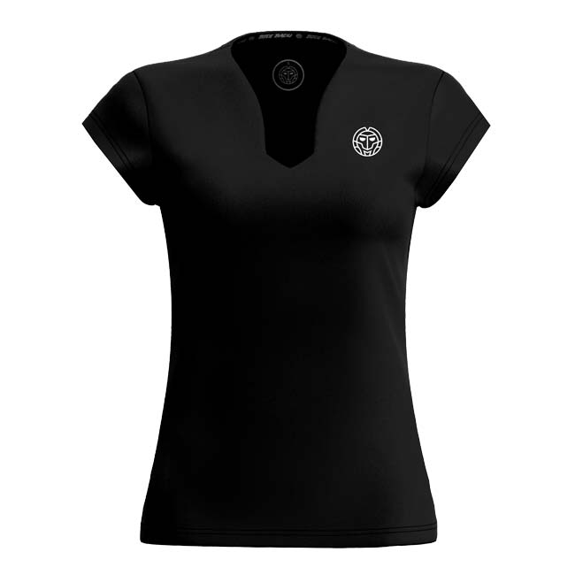 「海外サイズ」BIDI BADU(ビディバドゥ) レディース CREW Vネック 半袖Tシャツ 「定番」 W1620004-BK ブラック(23y1mテニス) 5,806円