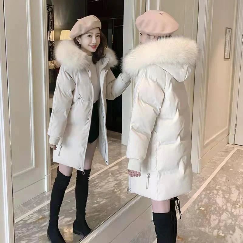 中綿ダウンジャケット レディース ロングコート 冬服 ダウンジャケット ダウンコート カジュアル 暖かい 厚手 ファー付き アウター 防風 防寒-46