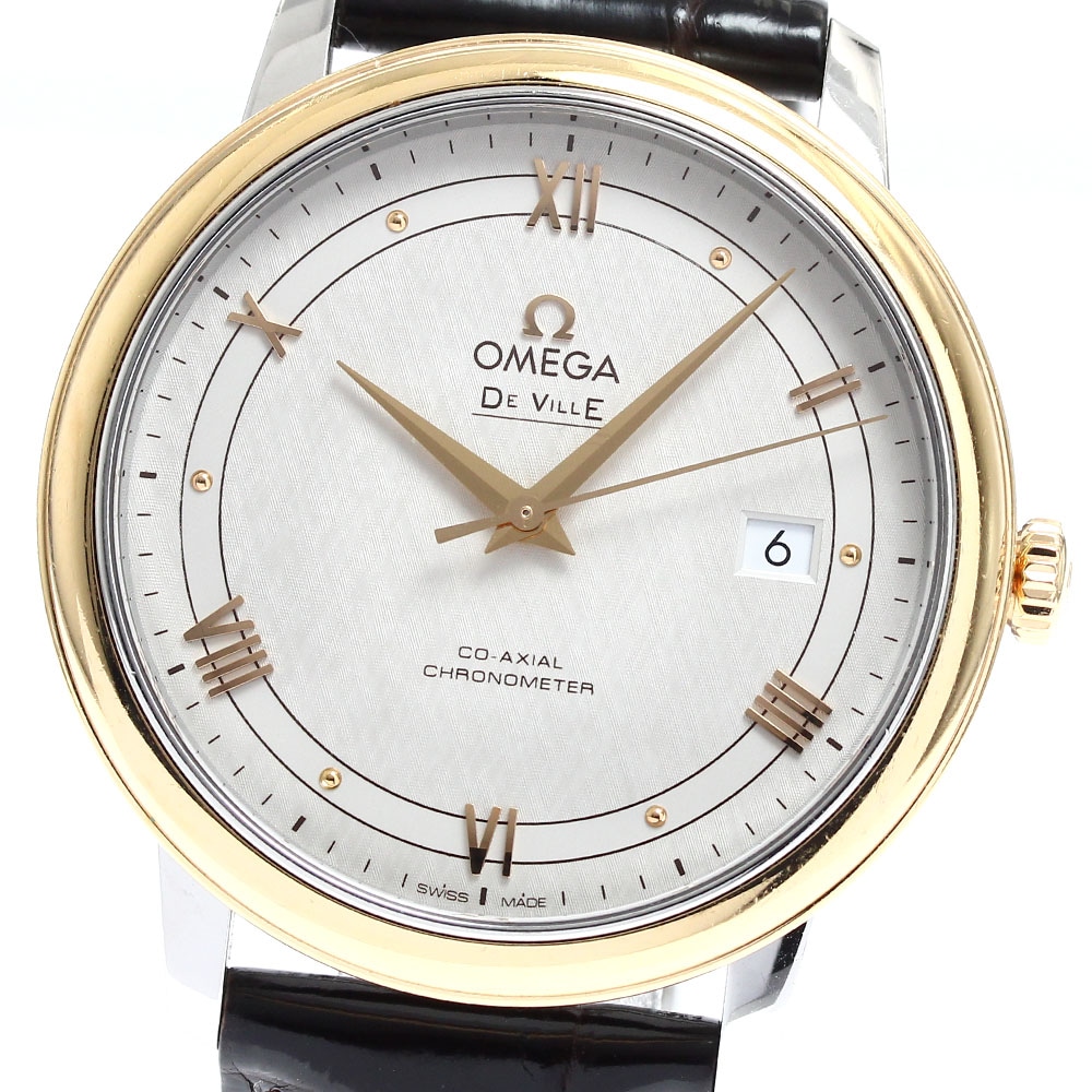 オメガ OMEGA 424.23.40.20.02.003 デビル プレステージ コーアクシャル デイト 自動巻き メンズ _902501【中古】