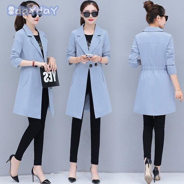 トレンチコート ジャケット レディース 40代 秋冬 長袖 スプリングコート カーキジャケット ライ