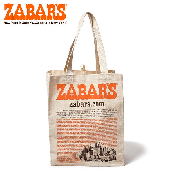 ゼイバーズ ZABAR’S バッグ キャンバス トートバッグ ラージ