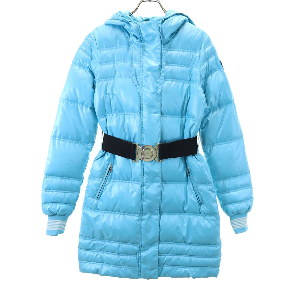 ダウンコート XS 水色 レディース 古着