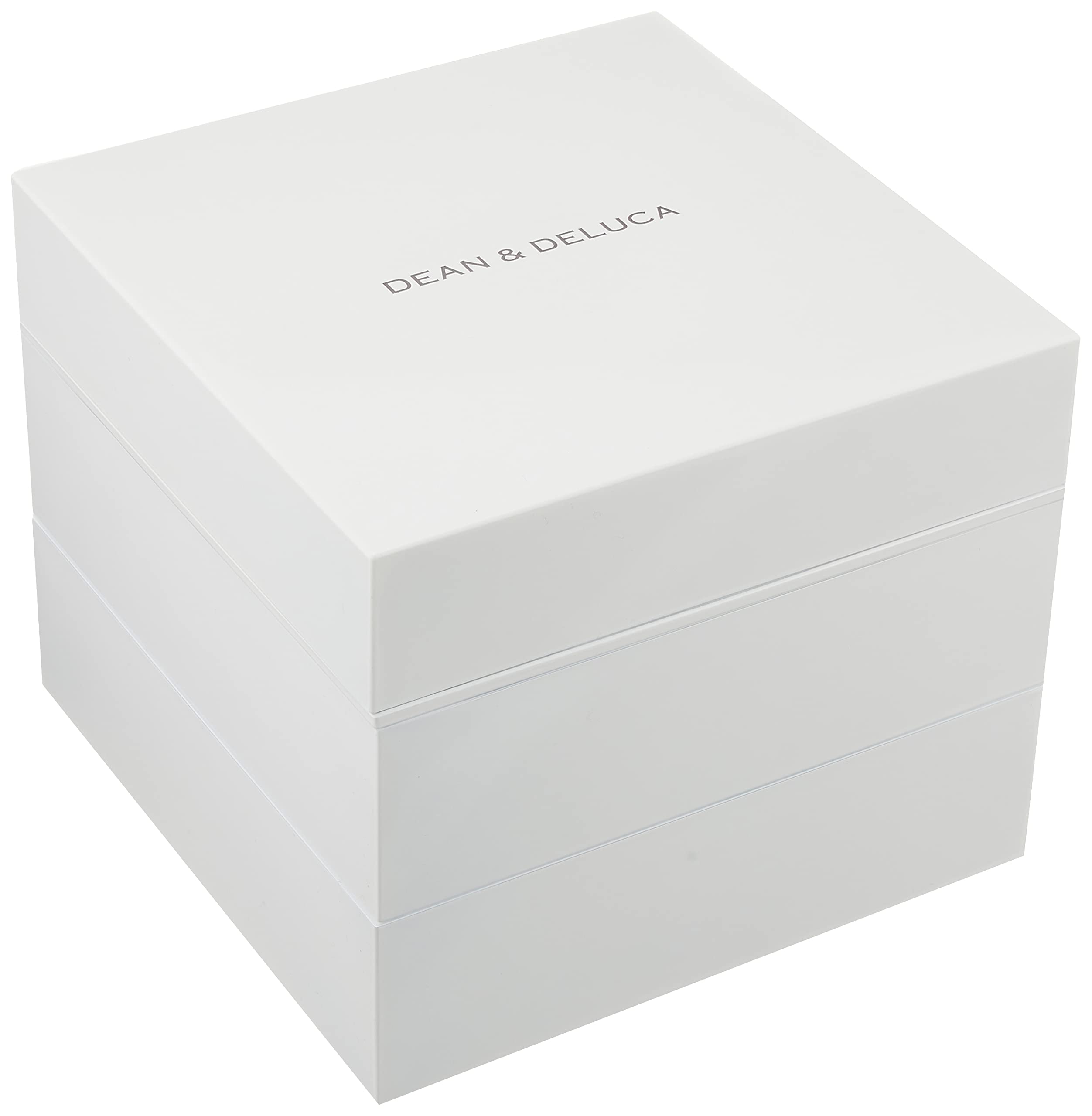 DEAN ＆ DELUCA(ディーンアンドデルーカ) 三段重 大 ホワイト 仕切りあり 4~5人用 お弁当 ランチボックス 大容量 ピクニック アウトドア19.5D x 16.7W x 19.5H c