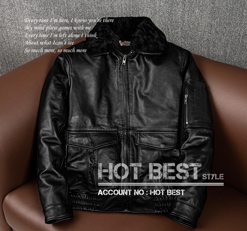 カウハイド TYPE G-1 襟 ムートン フライトジャケット 中綿 ギフト メンズ 革ジャン ボマー ボンバー クロム鞣し 牛革