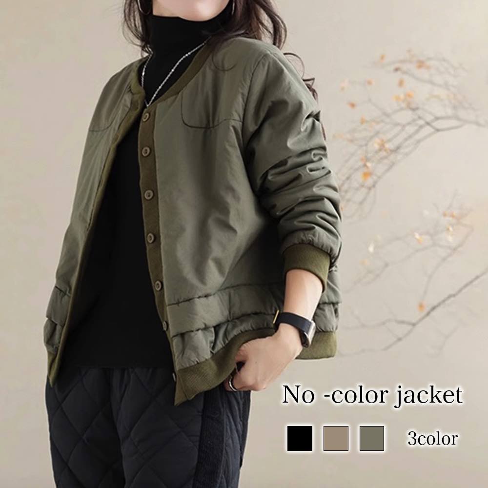 ノーカラージャケット レディース ノーカラージャケット 冬 ショート オフィス 人気 アウター ジャケット 大きいサイズ コート カジュアル 春 テーラードジャケットノーカラージャケット フォーマル