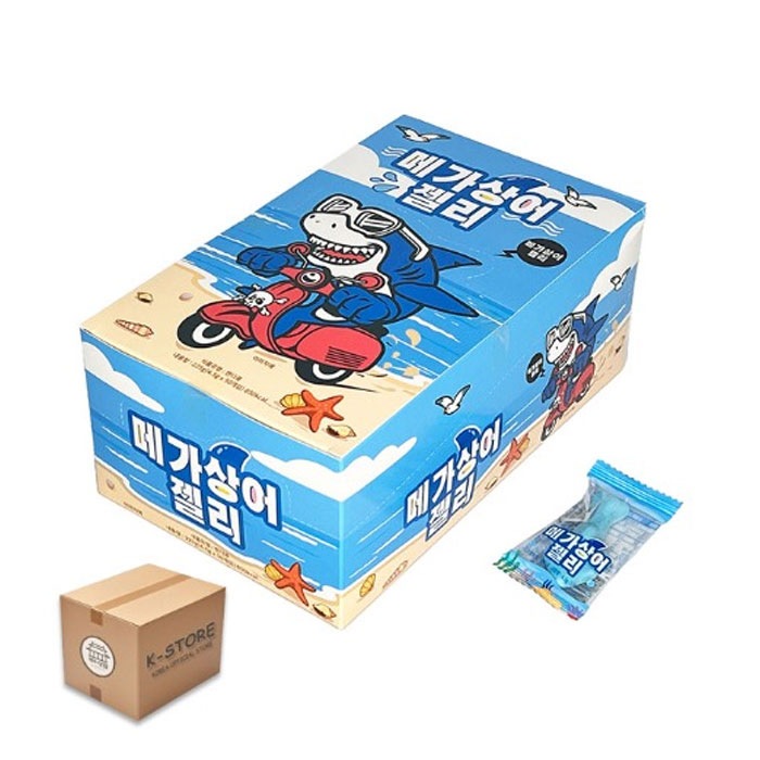 [業者向け] メガシャークグミ 4.5g (50 x 12) / 1BOX 韓国お菓子