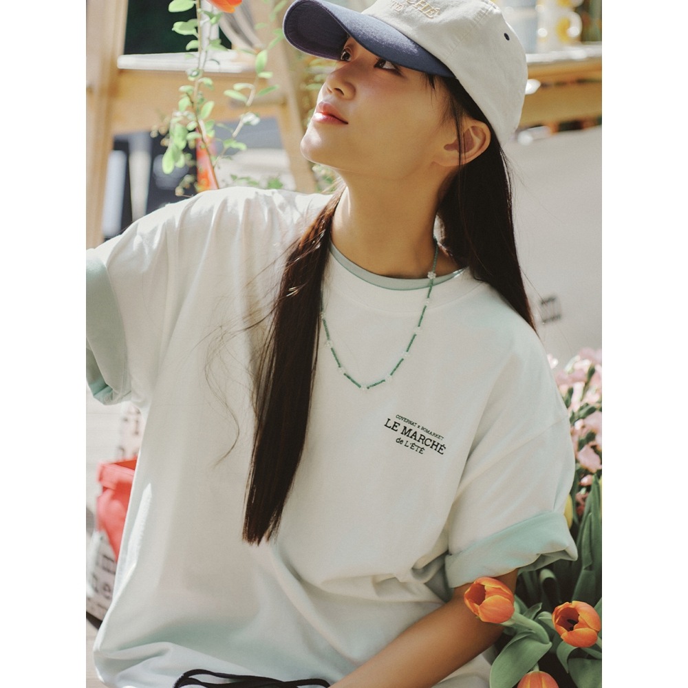 COVERNAT COVERNAT X BOMARKET LE MARCHE Tシャツ ホワイト
