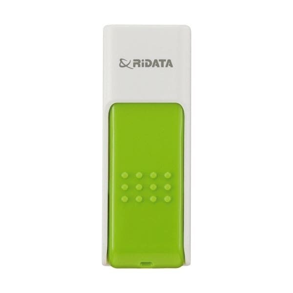 （まとめ）RiDATA ラベル付USBメモリー8GB ホワイト/グリーン RDA-ID50U008GWT/GR 1個5セット