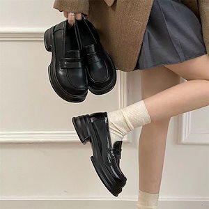 パンプス サンダル 靴 レディース ローファー 厚底靴 ローヒール 厚底 韓国ファッション フラットシューズ シューズ 韓国ファッション