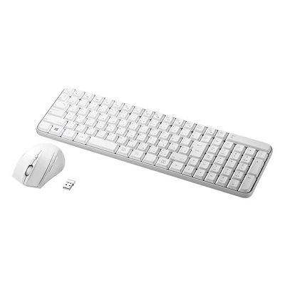 他サイト： サンワサプライ　キーボード・マウスセット [無線(ワイヤレス) /USB] ホワイト　SKB-WL25SETW (ホワイト)の商品画像