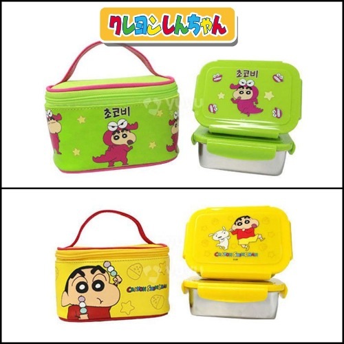 クレヨンしんちゃん 弁当箱 カバンセット チョコビ 2重ステン