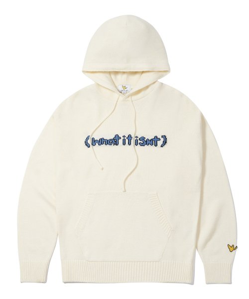 WT TYPO KNIT HOOD 韓国正規品