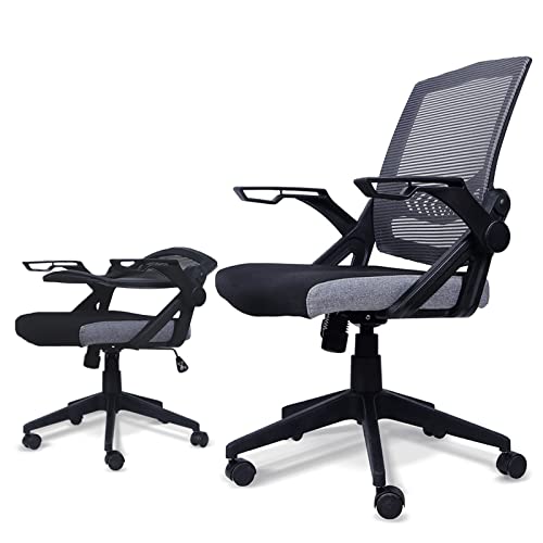 オフィスチェア 椅子 パソコンチェア 肘つき メッシュ 跳ね上げ式アームレスト 通気性 厚手 人間工